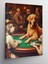 Kanvas Tablo Kumarbaz Köpekler 50X70 cm 1