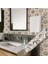 Çiçek Motifli Yapışkanlı Folyo, Mozaik Fayans Görünümlü Mutfak, Banyo, Mobilya Kaplama 0329 45X1500 cm 4