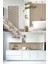 Açık Kahve Mozaik Taş Desenli Yapışkanlı Folyo Silinebilir Tezgaharası Kaplama Folyosu 0343 45X1500 cm 1