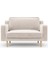 Klem Slim Loveseat Ahşap Ayak - Kadife Vanilya 1