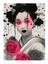 Geyşa Japon Kadın Desenli Ahşap Tablo 35CM X50CM 35X50 cm 1