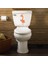 Tilki Dünyası Sevimli Kuş Klozet Kapağı ve Banyo Sticker TILKI/73916 1