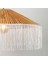 Japon Modern Avize E27 12W 70CM Rafya Doğal/beyaz -SLRP-8001 2
