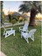 Ekopark Modern Ahşap Oval Adirondack Balkon, Bahçe Koltuğu Turuncu 6
