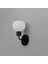 Metal Modern Siyah Opal Camlı Dekoratif Rustik Duvar Aplik 1