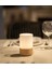 Modern Tasarım Candle Serisi Şarjlı Masa Lambası & Aplik | Ahşap Dokulu Ayak 3