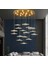 Luxury Exclusive Yuvarlak Sarkıt LED Avize Jellyfish Gold Sarı 16'lı Ledli Avize 1