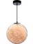 Tekli Sarkıt Peri LED Cam Avize Tekli Top Ledli Avize Bal Rengi Rose Gold 30X30 cm 1