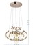 Heracles Kumandalı ve Dimmerli 3 Renk ( Sarı Beyaz ve Gün Işığı ) Gold Luxury LED Avize Concept 2