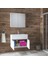 Esen Beyaz 65 cm Lüx Banyo Dolabı Takımı 4