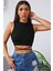 Özel Kadın Siyah Çapraz Bağlamalı Crop Top Büstiyer Fırsat!!! 1