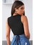 Özel Kadın Siyah Çapraz Bağlamalı Crop Top Büstiyer Fırsat!!! 2