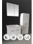 Banyo Defne 80CM Banyo Dolabı Aynalı Dolaplı Üst Dolap Lavabo Boy Dolabı 1