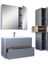 Home Madrid 65 cm Mdf Banyo Dolabı Seti ve Boy Dolabı Sis Gri - Atlantik Çam 2