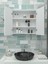 Azzuri̇ Furniture Lavabo Üstü Aynalı 2 Kapaklı Banyo Dolabı AZR-6015 3