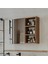 Banyo Dolabı Kulpsuz Tek Kapaklı Atlantik Çam Mdf 75 cm Aynalı Banyo Üst Dolabı 4