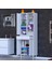 Afra 65X173X32,5 cm 1 Çekmece 3 Kapak 7 Raf 10 Bölme Çok Amaçlı Banyo & Mutfak Dolabı 3