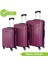 Vela Violet 3'lü Valiz Seti Violet 2