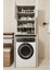 Çamaşır Makinesi Dolabı Hayzum 180*066*55 Banyo Kiler Dolabı Beyaz 2