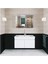 Beyaz 80 cm Seramik Lavabolu, Ayna Dolaplı Banyo Dolabı Takımı-Mdf 1