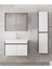 Estella-Ea 65 cm + 35 cm Mdf-Ayna Dolaplı, Seramik Lavabolu Banyo Dolabı Takımı 3