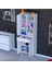 Afra 60X173X32,5 cm 1 Çekmece 3 Kapak 5 Raf 8 Bölme Çok Amaçlı Banyo & Mutfak Dolabı 1