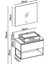 Lines Banyo Dolap Takımı 85CM Ceviz Lines 2885 V31 85CM 2