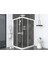 Iskit Duşakabin 90 x 140 Dikdörtgen Şeffaf Cam Köşe Girişli Kabin Beyaz Profil 6mm 90X140 cm 1