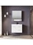 Nova 80 cm Beyaz Banyo Dolabı Alt Modül ve Lavabo 2