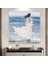 Woman In White Dress Yağlı Boya Dokulu Tablo Gümüş Çerçeve 100X100 cm 1