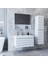 Home Asya 80 cm Mdf Banyo Dolabı Seti + Boy Dolabı Beyaz 80 cm 2