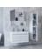 Home Asya 80 cm Mdf Banyo Dolabı Seti + Boy Dolabı Beyaz 80 cm 3