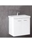 Denko Terra 60 cm Mdf Beyaz Banyo Dolabı Alt Modül ve Lavabo 1
