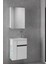 Miniço-Raflı Sb-Ebeveyn 50 cm x 32 cm Ayna Dolaplı Lavabolu Mdf Banyo Dolabı Seti 1