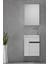 Miniço-Raflı Sb-Ebeveyn 50 cm x 32 cm Ayna Dolaplı Lavabolu Mdf Banyo Dolabı Seti 3