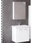 Denko Terra 60 cm Mdf Beyaz Banyo Dolabı Alt Modül ve Lavabo 2