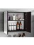 Siyah 65 cm Banyo Dolabı Takımı-Mdf 2