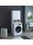 Çok Amaçlı Banyo Üst Dolaplı Çamaşır Makinesi Dolabı Takımı Beyaz Cd7 1