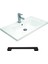 Yalova 80 cm Mdf Banyo Dolabı Seti Beyaz - Meşe 3