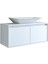 Banos Banyo Ld7 Ayaksız 2 Kapaklı Lavabolu Mat Beyaz Mdf 100 cm Banyo Dolabı 6