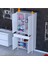 Yeni Afra 80X173X32,5 cm 1 Çekmece 4 Kapak 3 Raf 6 Bölme Çok Amaçlı Banyo & Mutfak Dolabı 1