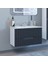 Denko Galata 75 cm Mdf Antrasit Gri Banyo Dolabı Alt Modül ve Seramik Lavabo 2