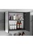 Antasit 65 cm + 35 cm Mdf Boy Dolaplı Seramik Lavabolu Ayna Dolaplı Banyo Dolabı Takımı 4