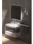 Paslanmaz Metal Banyo Rafı, Modern Banyo Rafı, Şampuan Rafı, Banyo Rafı, Banyo Düzenleyici Beyaz 1