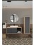 Gül 90 cm Banyo Dolabı Ayna Lavabo Boy Dolabı 2