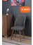 KFH-1917 Barok Renk Dikdörtgen Açılabilir Yemek ve Mutfak Masa 80X170 Takımı 4 Sandalyeli Krem 4