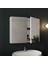 Mimoza 80CM Tezgahlı, Aynalı Banyo Dolabı Seti, Seramik Lavabo Dahil, Beyaz, Mdf 2