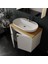 Mimoza 80CM Tezgahlı, Aynalı Banyo Dolabı Seti, Seramik Lavabo Dahil, Beyaz, Mdf 3