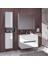 Home Madrid 80 cm Mdf Banyo Dolabı Seti ve Boy Dolabı Beyaz 2