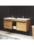 Denko Twin 120 cm Mdf Ud Banyo Dolabı Alt Modül ve Lavabo 1